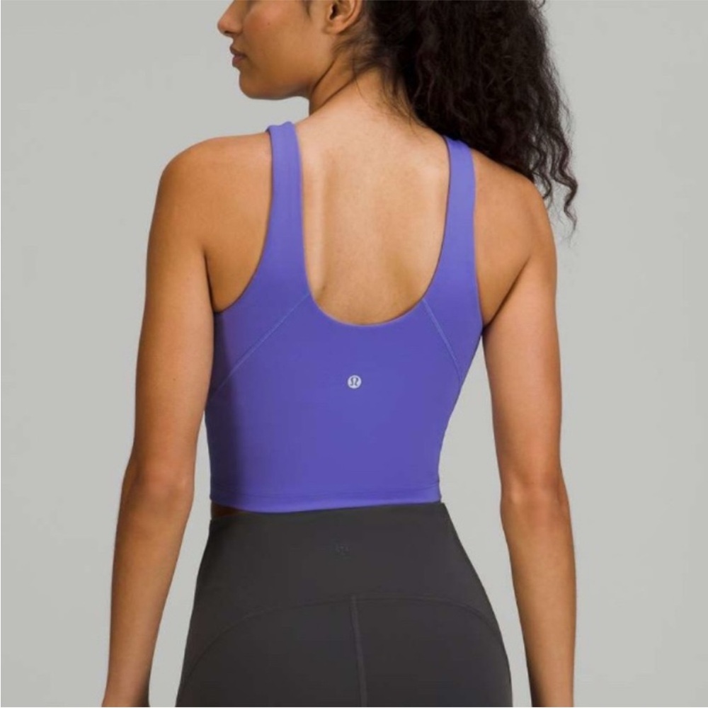 Lululemon Align High-Neck Tank Top Nulu Fabric Purple Size 0 - Picture 2 of 8